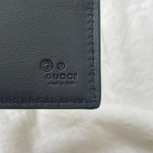 【12期0利率】GUCCI 經典Guccissima壓紋牛皮6卡短夾【9成新】 