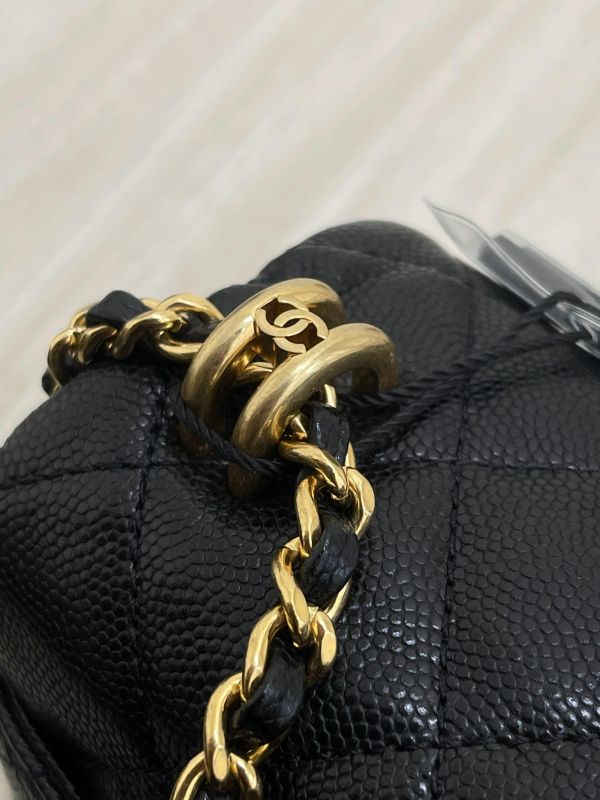【95成新】CHANEL 22K 雙鍊條方胖 