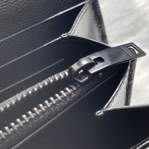【12期0利率】YSL  MONOGRAM 魚子醬信封長夾【9成新】 