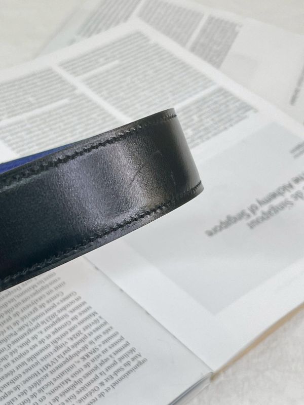 【9成新】HERMES 32MM 雙面皮帶 85CM 