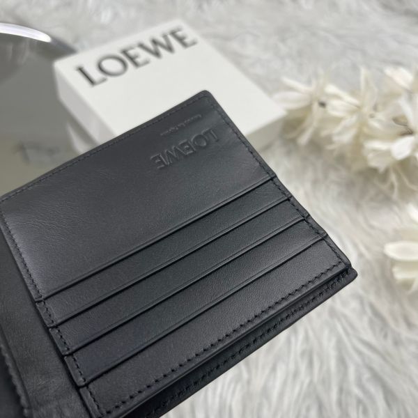 【12期0利率】LOEWE PUZZLE小牛皮雙折零錢短夾【24年台灣購證】【全新品】 