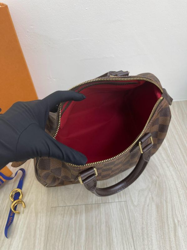 【95成新】LV SPEEDY 25 棋盤格(無背帶款) 