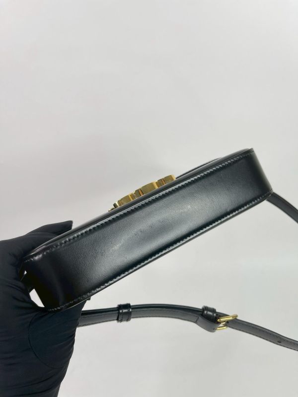 【9成新】CELINE 亮面牛皮革CLAUDE肩揹袋 