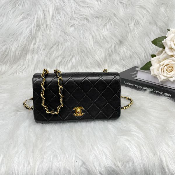 【12期0利率】Chanel VTG  Mini 書包釦口蓋包 19cm【9成新】 