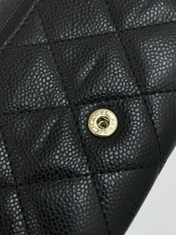 【95成新】Chanel 內拉鍊雙層翻蓋卡包 