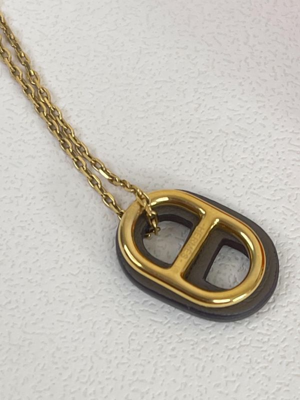 【95成新】HERMES 豬鼻項鍊 