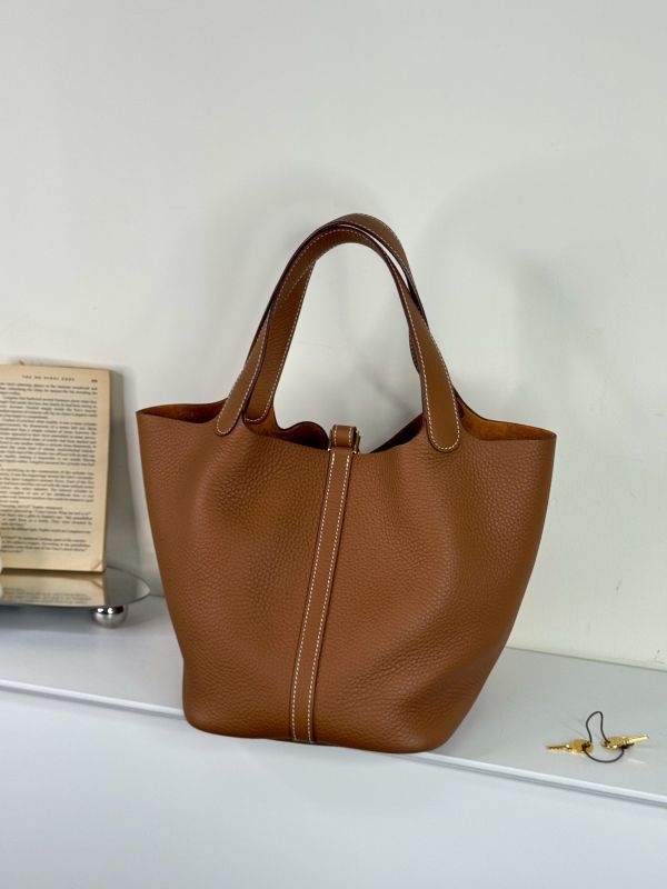 【分期0利率】HERMES PICOTIN 22 菜籃子22【99成新】 