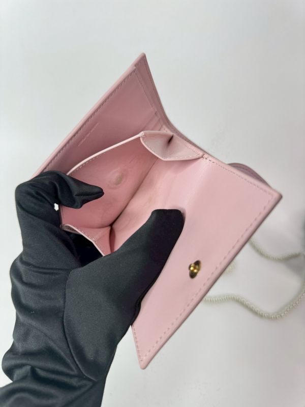 【分期0利率】CELINE 亮面牛皮革TRIOMPHE三折短夾 【9成新】