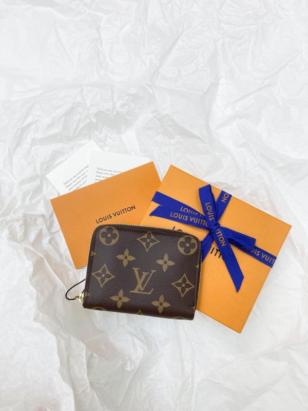 【未使用閒置品】LV 拉鏈零錢包 