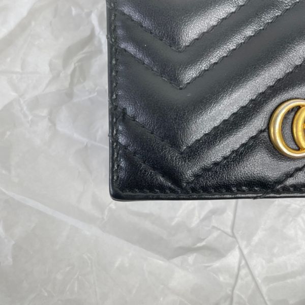 【12期0利率】GUCCI Marmont 愛心兩摺拉鍊零錢袋短夾【85成新】 