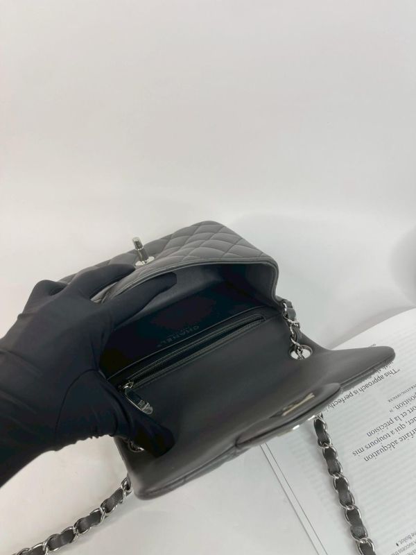 【99成新】CHANEL 方胖 晶片款深灰 