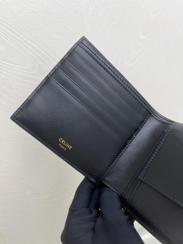 【99成新】CELINE 標誌印花對折短夾 