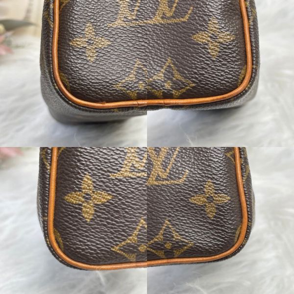 【12期0利率】LV  MINI SPEEDY  老花迷你波士頓手提斜背包【85成新】 