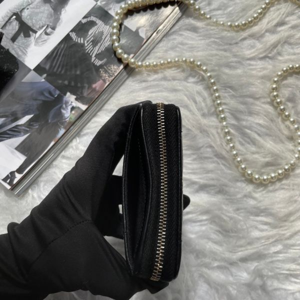 【12期0利率】CHANEL COCO經典牛皮拉鍊零錢包【85成新】 