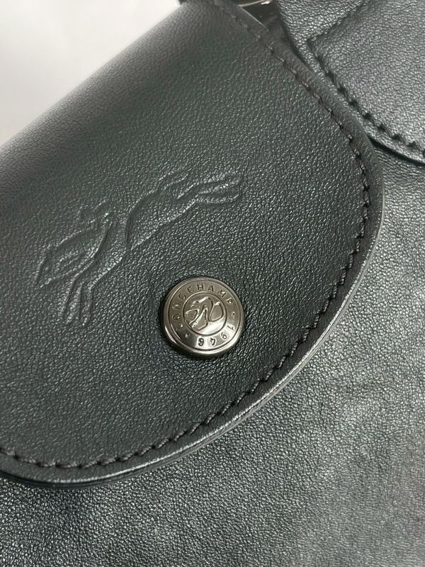 【9成新】LONGCHAMP Le Pliage Xtra 雙提把手拿包 XS 