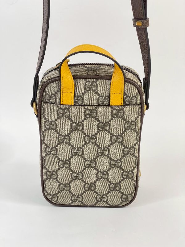 【未使用閒置品】GUCCI 虎頭雙層拉鍊記者包 