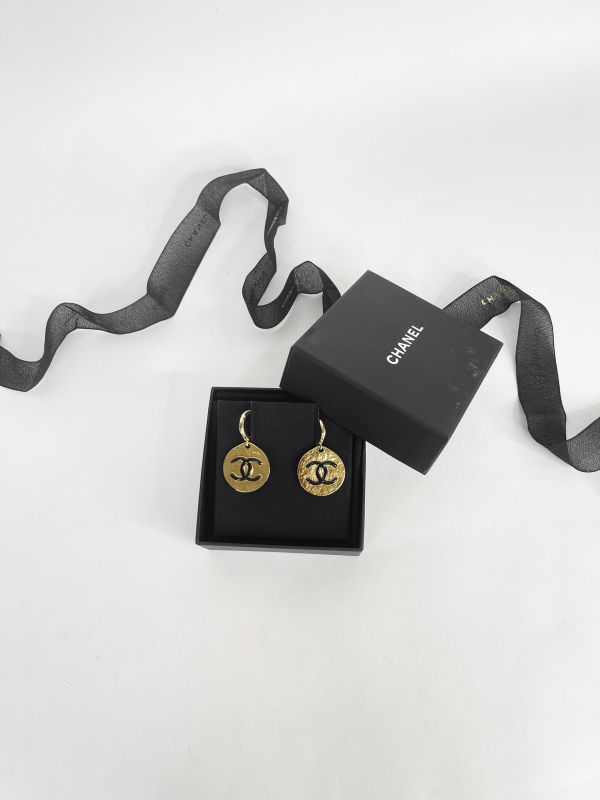 【99成新】CHANEL 22A金幣耳環 