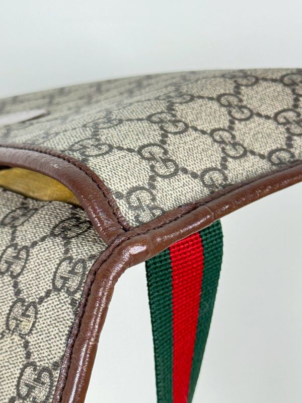 【直播加購只要1元】GUCCI Supreme虎頭胸包 【內裡泛黃】 