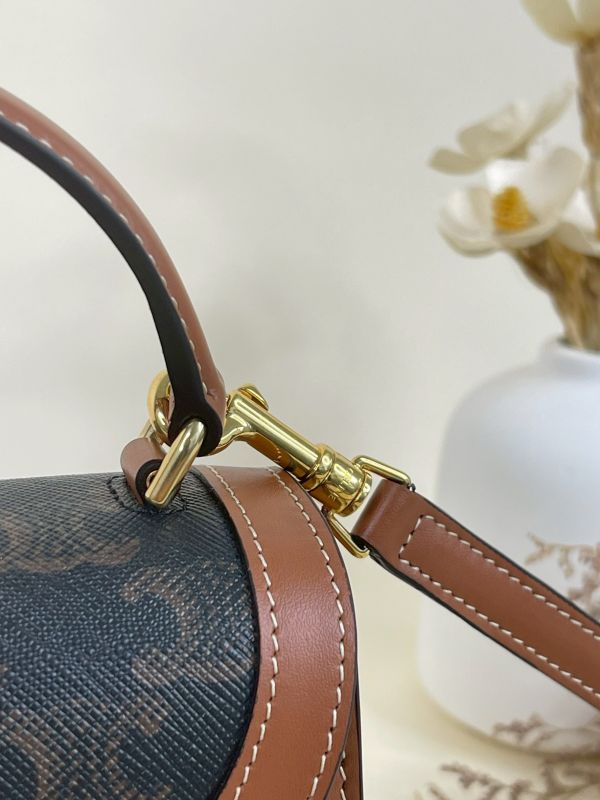 【分期0利率】CELINE BESACE CLEA標誌印花迷你手袋【全新品】 