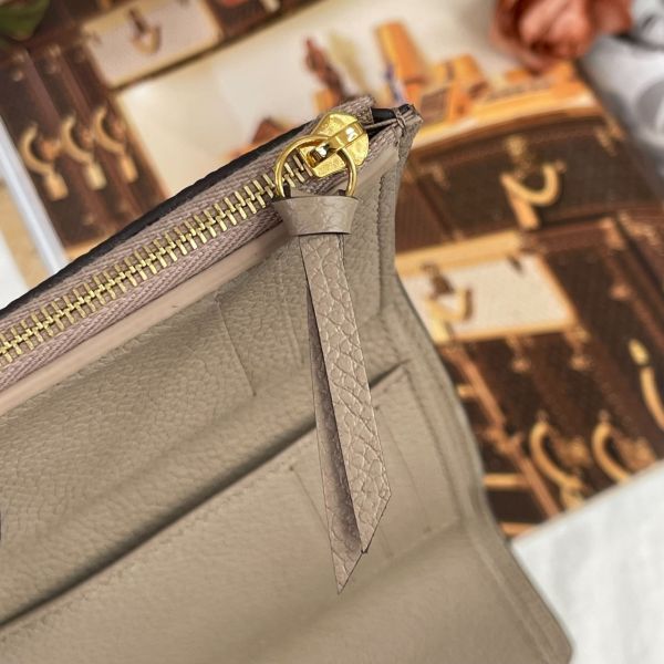 【12期0利率】LV Victorine三折短夾 最火斑鳩灰配色 【9.9成新】 