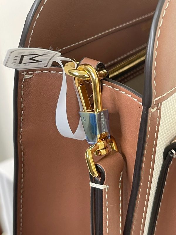 【分期0利率】BURBERRY 帆布拼皮革口袋包【未使用閒置品】 