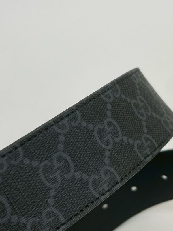 【95成新】GUCCI  Signature皮革皮帶 95CM 