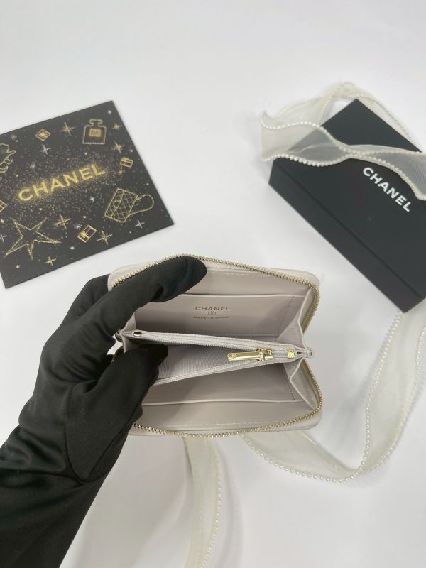 【分期0利率】CHANEL 新款拉鍊零錢包【未使用閒置品】 