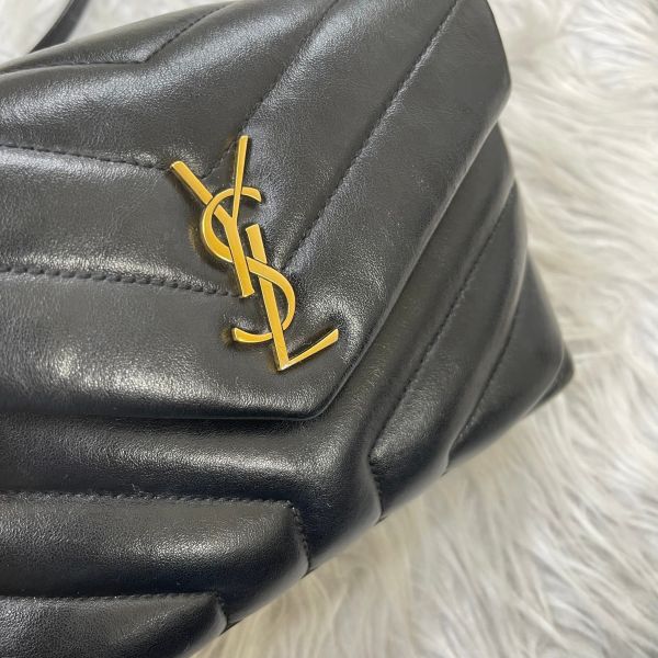 【分期0利率】 YSL LOULOU絎縫皮革Toy手袋 MINI 【9成新】 