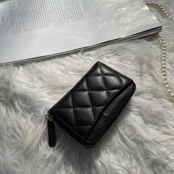 【12期0利率】CHANEL COCO經典牛皮拉鍊零錢包【85成新】 