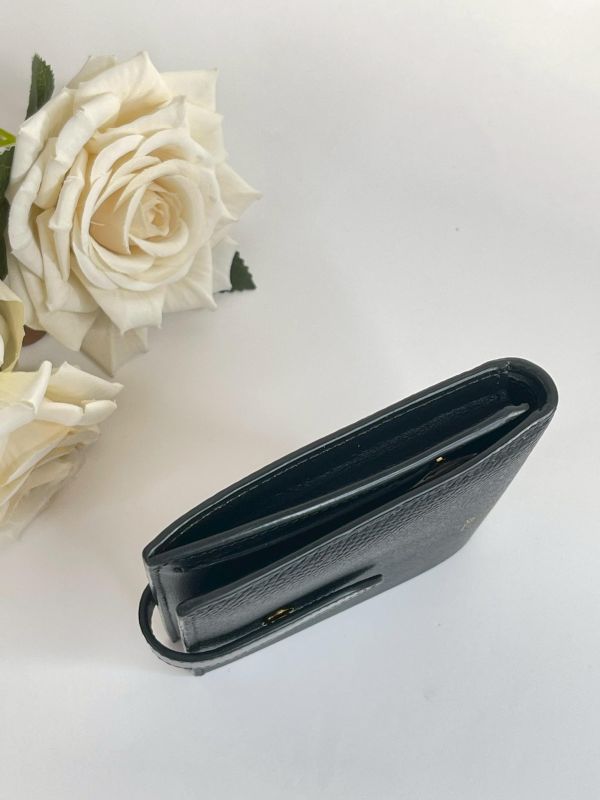 【95成新】CELINE STRAP粒面小牛皮錢包 