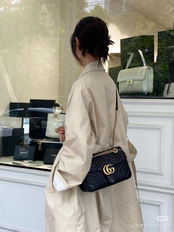 【12期0利率】GUCCI Marmont 小號肩背包【9成新】 