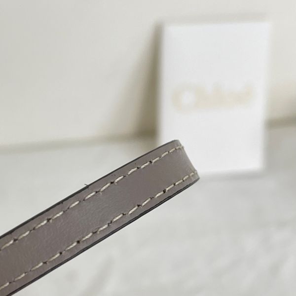 【12期0利率】CHLOE WOODY TOTE 迷你 灰紫色【99新】 