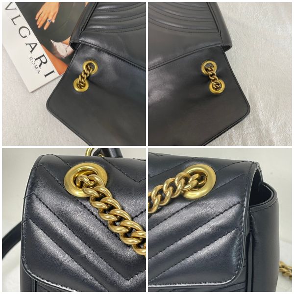 【12期0利率】GUCCI Marmont 小號肩背包【20年3月台灣購證】【95成新】 