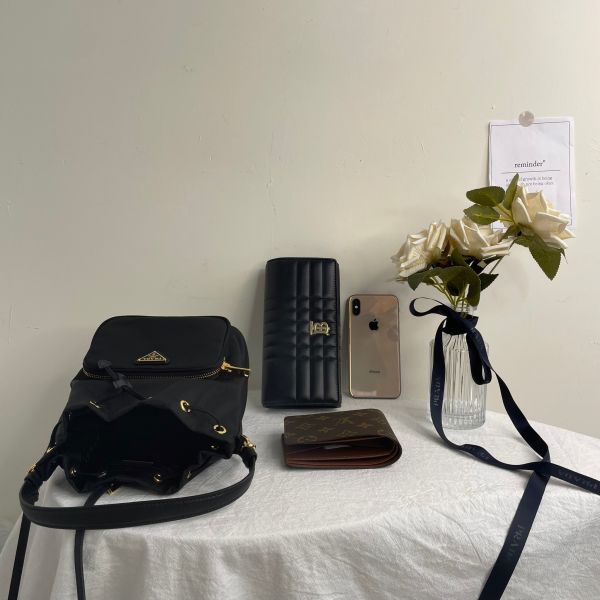 【12期0利率】Prada Duet Re-Nylon 水桶袋【全新閒置品 