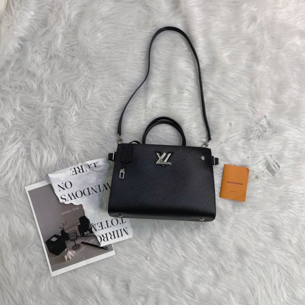 【9.9成新】【12期0利率】 LV  TWIST TOTE EPI黑 