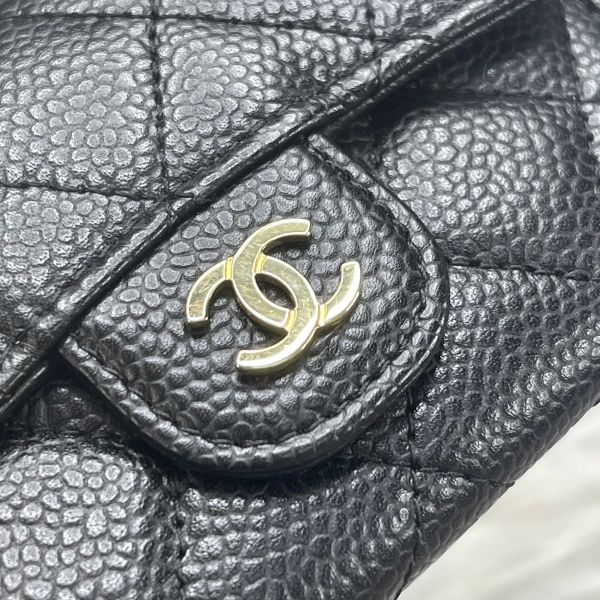 【12期0利率】CHANEL COCO 牛皮零錢卡包【99成新】 