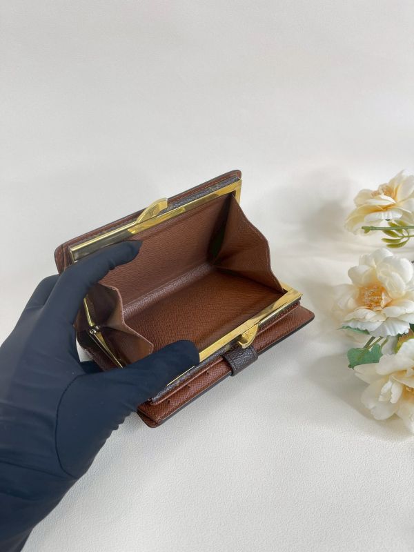 【分期0利率】LV VTG老花零錢蝴蝶扣中夾【85成新】 