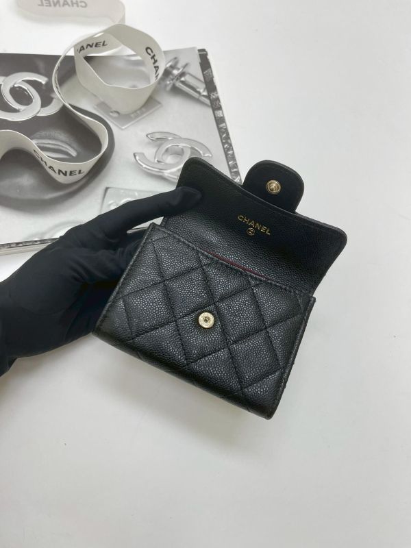 【99成新】CHANEL COCO 雙層翻蓋卡包 