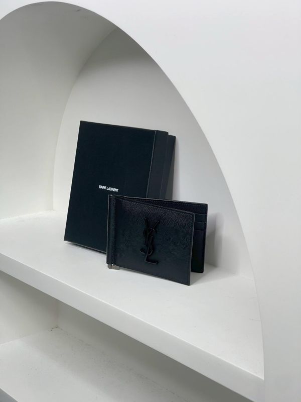 【99成新】YSL 對折短夾附鈔票夾 