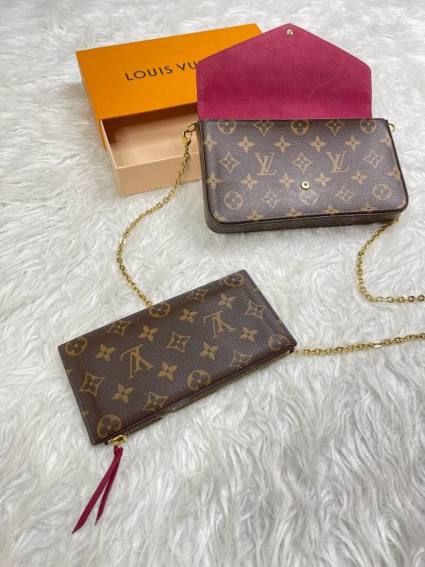 【分期0利率】 LV LV Félicie Pochette 舊款老花三合一 (非絨布內裡)【9成新】 