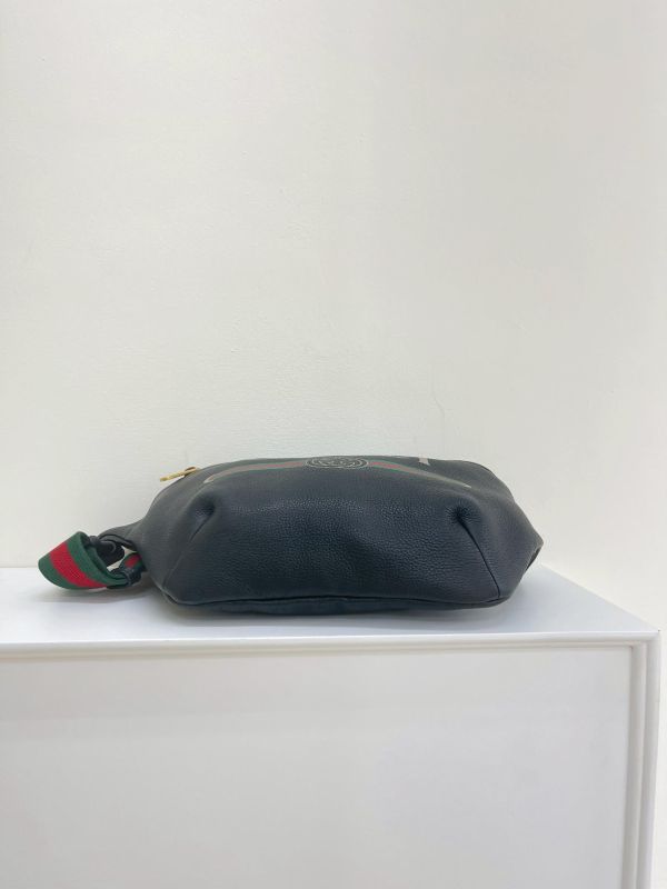 【95成新】GUCCI 皮革腰包  大號 