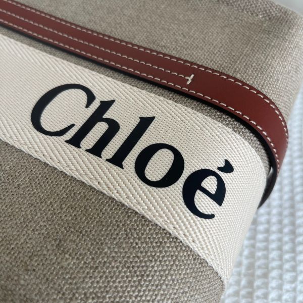 【12期0利率】【全新品】Chloé 中號Woody Tote Bag 經典棕 