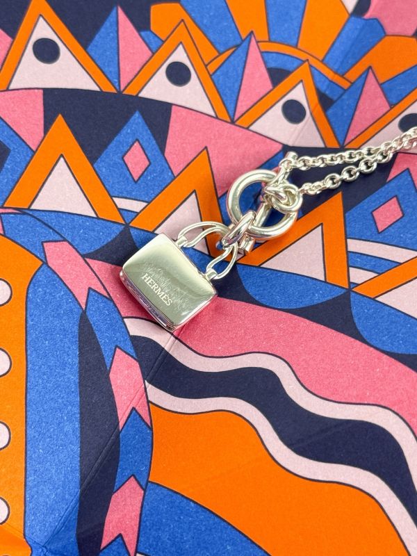 【分期0利率】HERMES CONSTANCE包造型純銀T扣項鍊【全新品】 