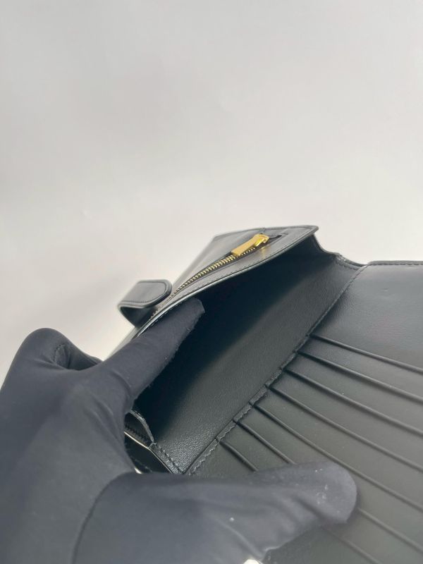 【95成新】CELINE STRAP粒面小牛皮錢包 