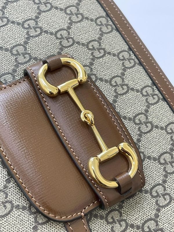 【閒置新品】GUCCI Horsebit 1955 中號馬鞍包 