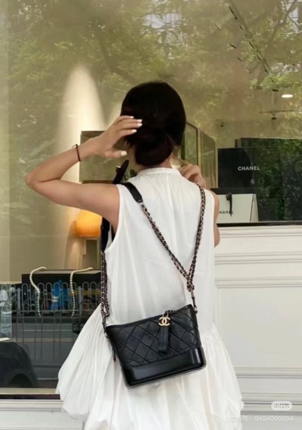 【85成新】CHANEL Gabrielle hobo 流浪包小號 