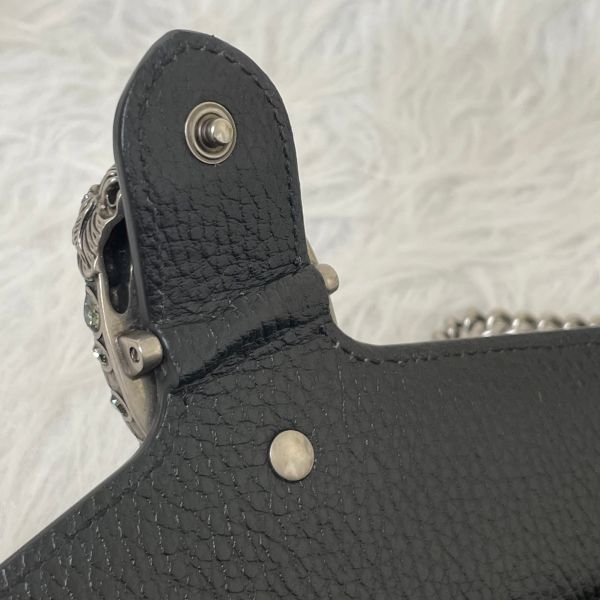 【12期0利率】GUCCI  DIONYSUS黑皮革WOC 20公分【95成新】 