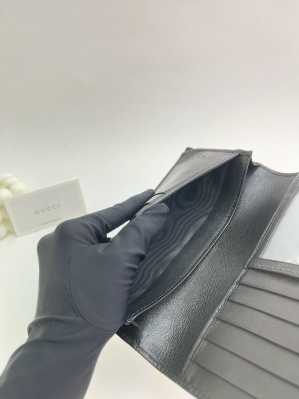 【85成新】GUCCI Guccissima GG壓紋對開長夾 