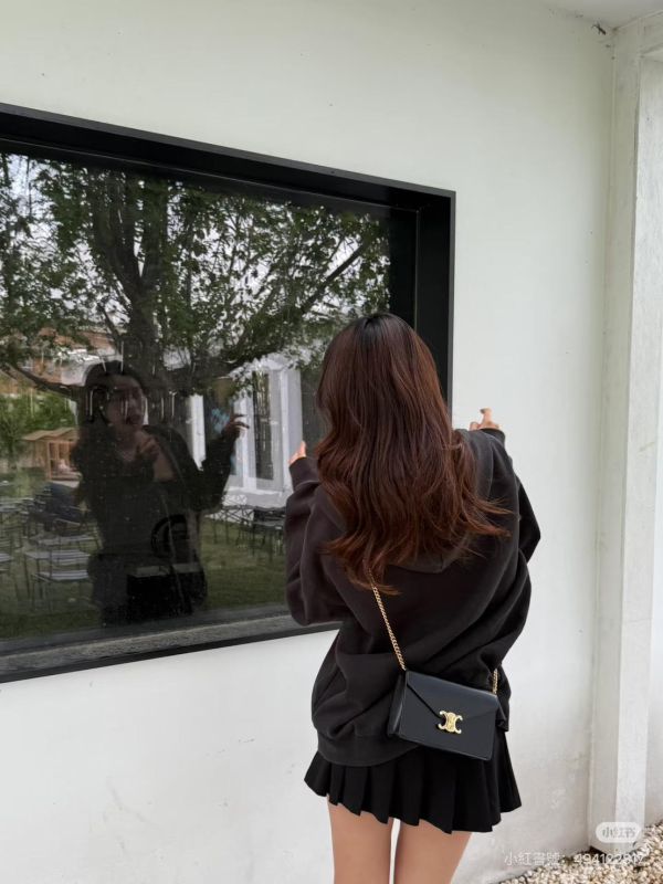 【95成新】CELINE MARGO 亮澤牛皮革WOC 