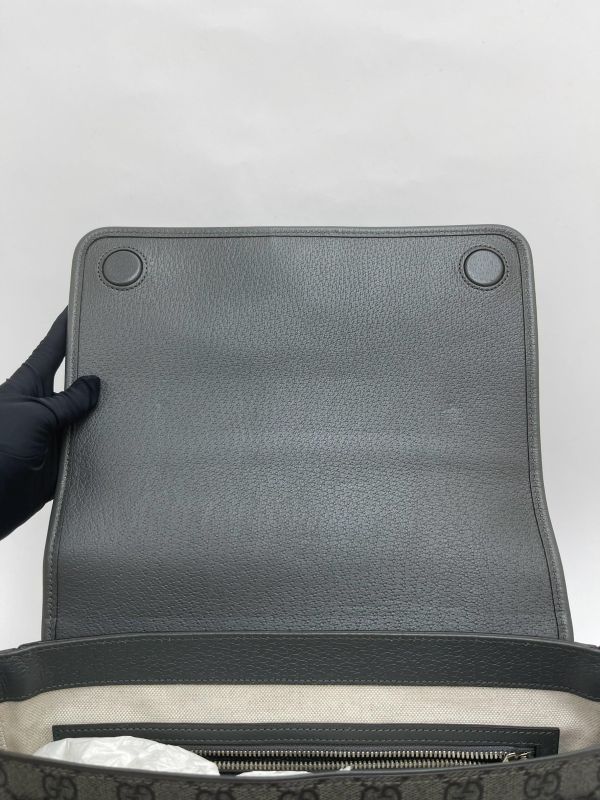 【9成新】GUCCI Ophidia GG Supreme 翻蓋郵差包 